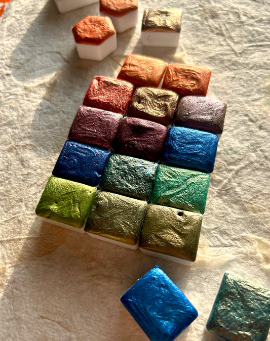 January 2026 Set - 14 Shimmer Watercolors