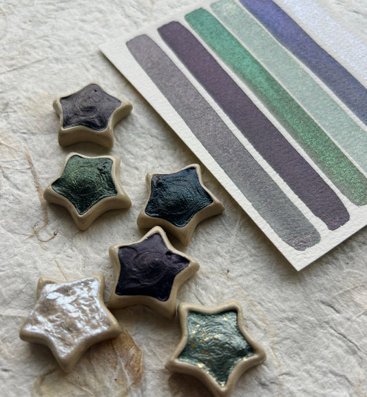 Ceramic Star Pans - Set of 6 - October Collection