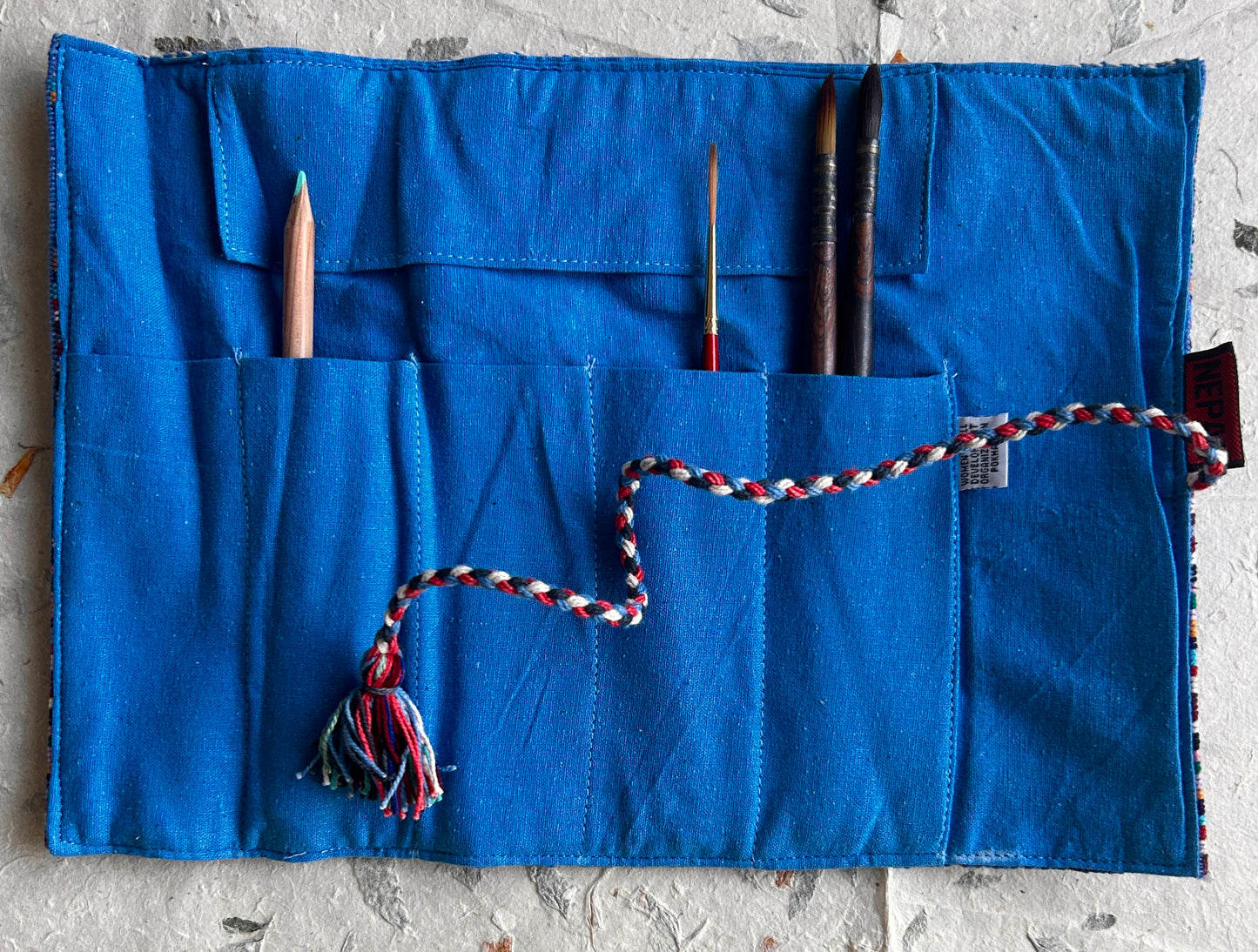 Nepali Brush Roll | Blue