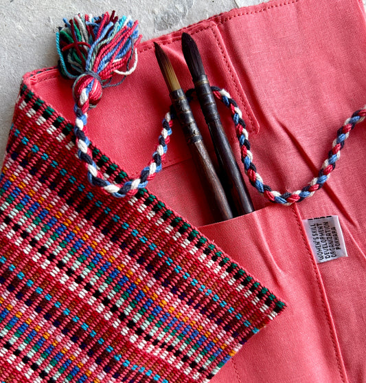 Nepali Brush Roll | Coral Pink