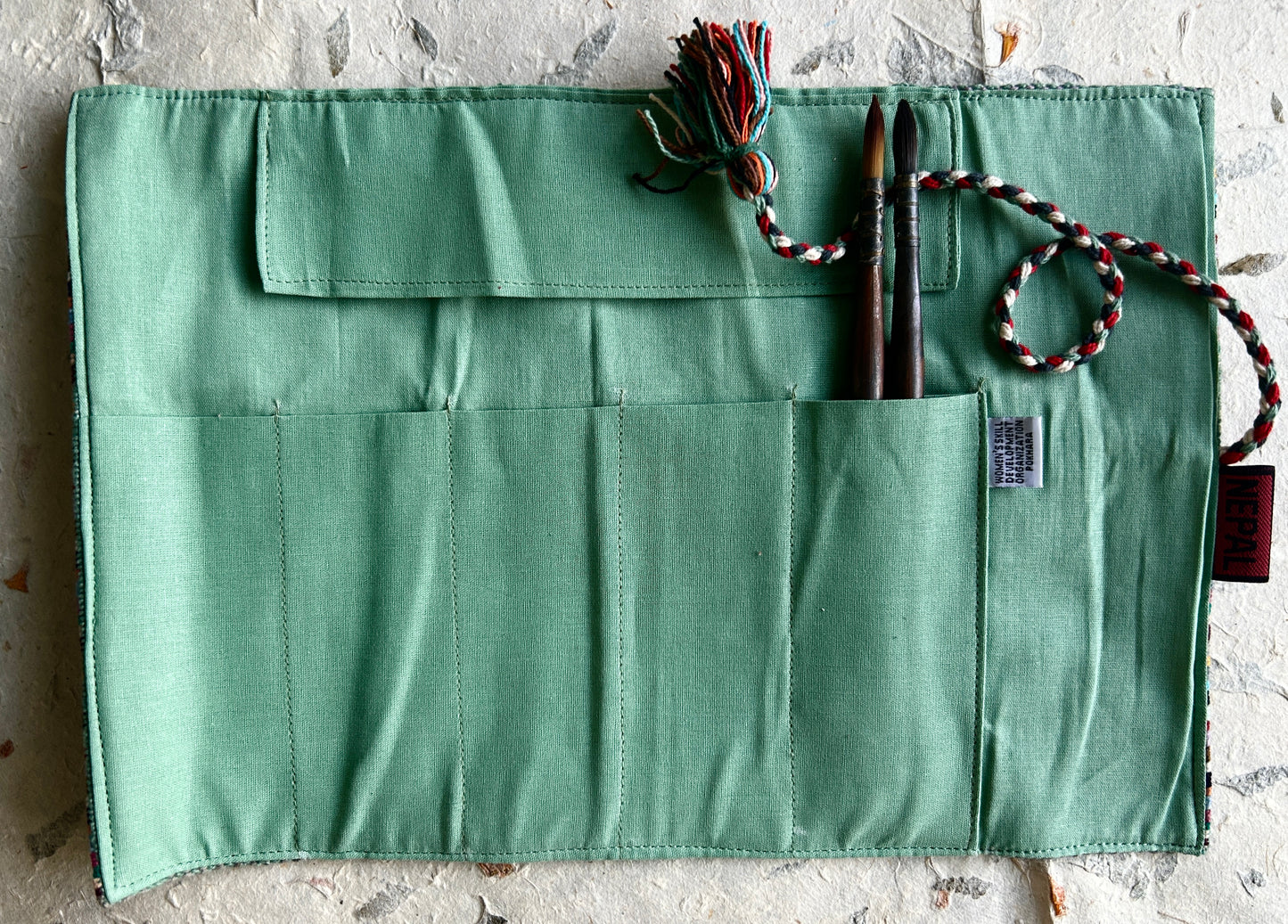 Nepali Brush Roll | Sage Green