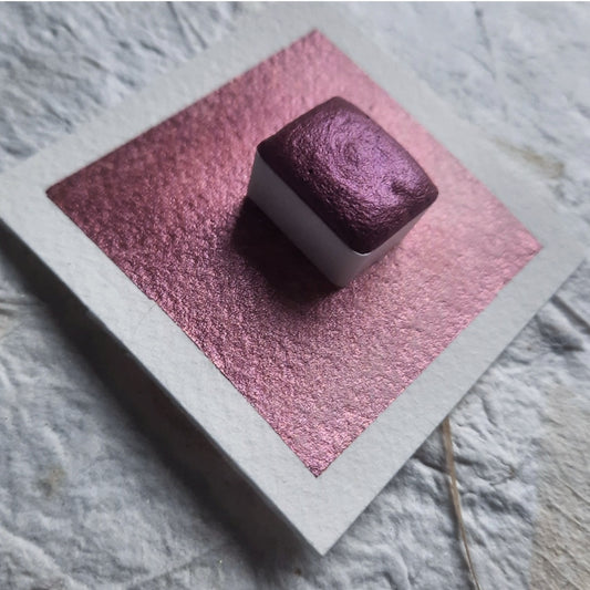 "Mulberry Pink" - Synthetic Mica Purplish Pink Shimmer - Individual Pan
