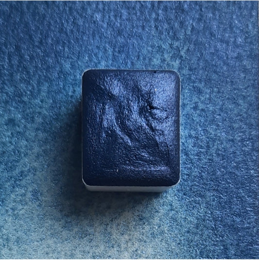 "Ocean Blue" - Dark Blue Shimmer - Individual Half Pan