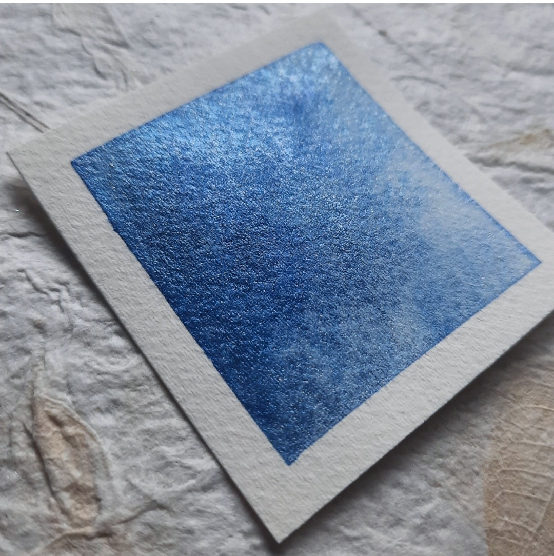 ✹New✹ "Porto Blue" - Synthetic Mica Blue Shimmer - Individual Pan