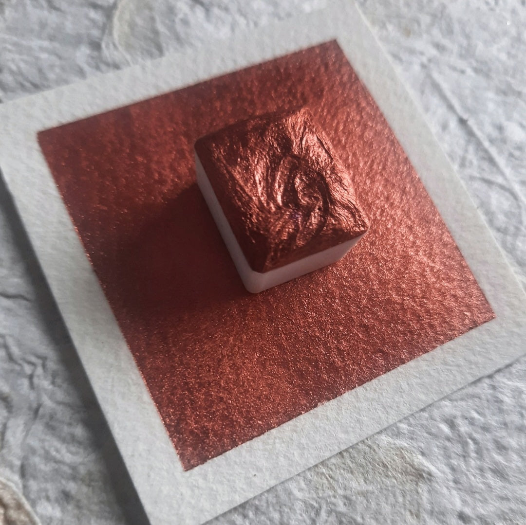 New Synthetic Mica Version! "Red Dragon" - Red Shimmer - Individual Pan