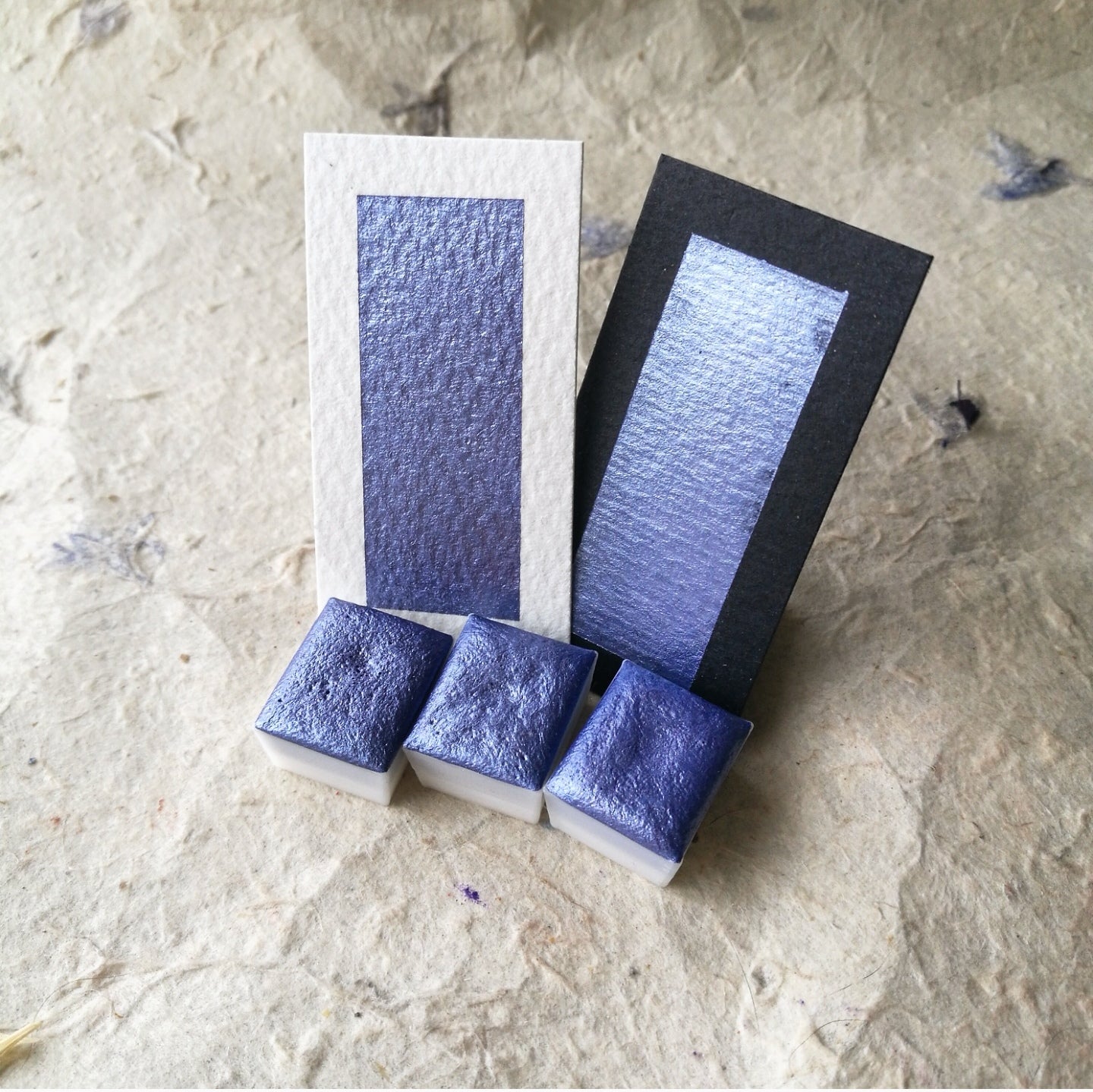 "Blue Lavender" - Bluish Violet Shimmer - Individual Half Pan