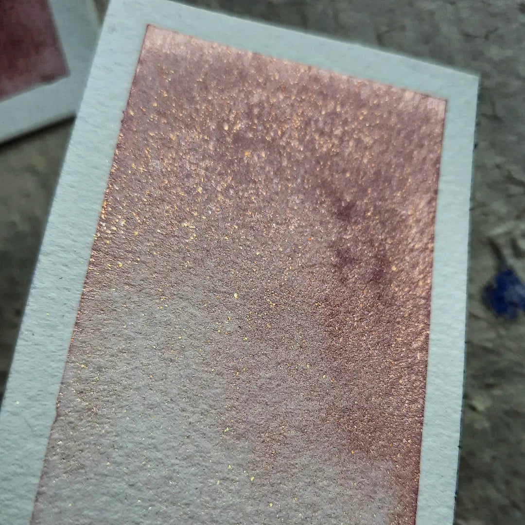 "Blush" - Pink with Gold Sparkles - Individual Half or Full Pan