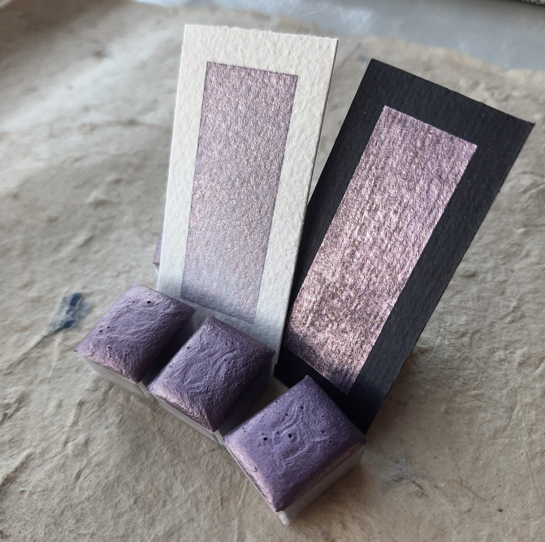 Discontinued - "Dusty Mauve" - Soft Purple Shimmer - Individual Half Pan