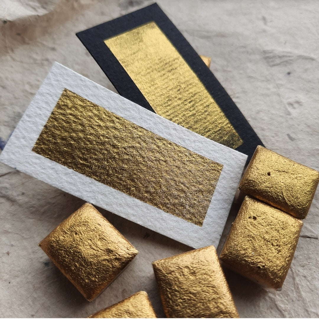 "Gold Dust" - Aluminium Pigment - Individual Half Pan