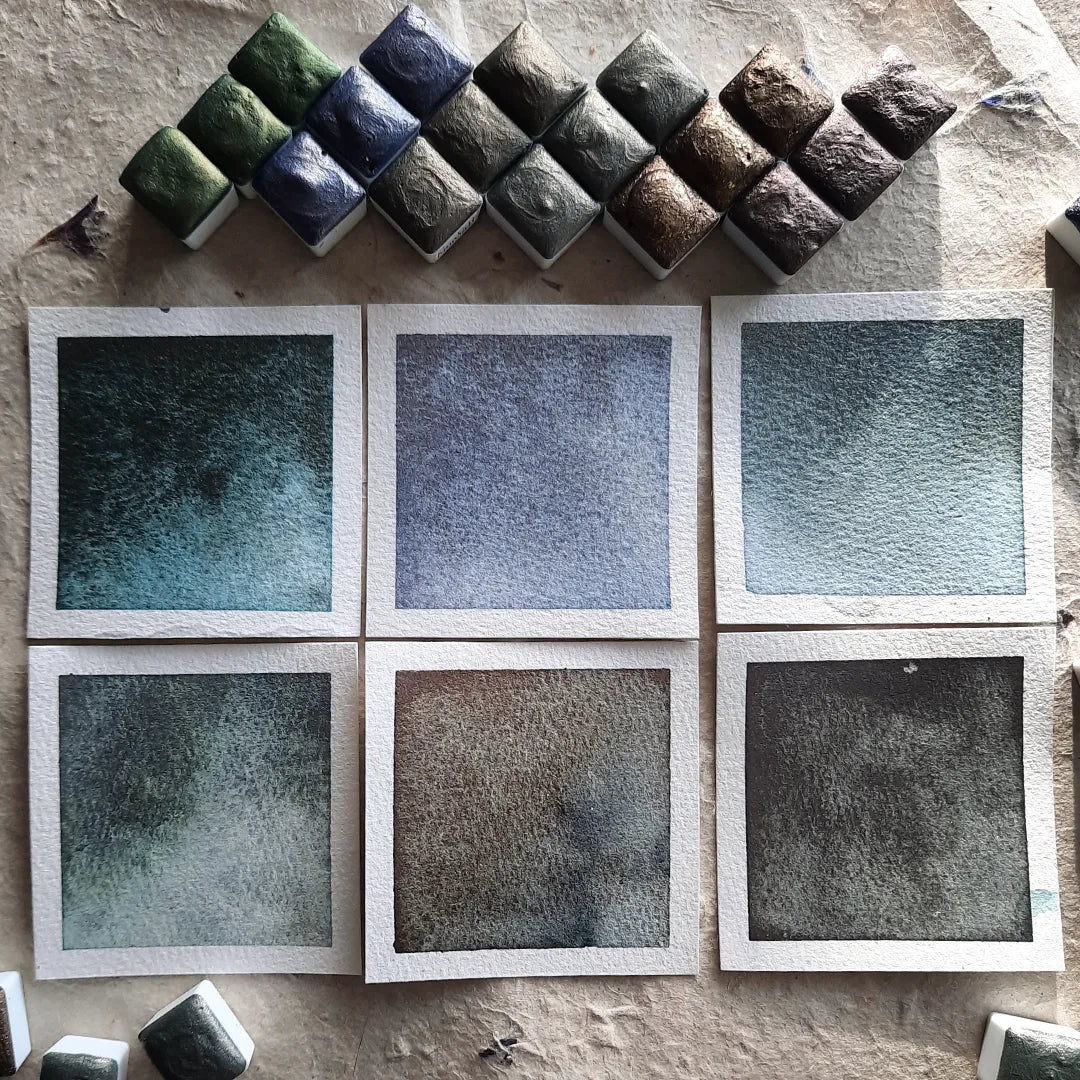 ✨New✨ Ceramic Mini Palette (Journey through Winter Palette) - by Pottery with Soul