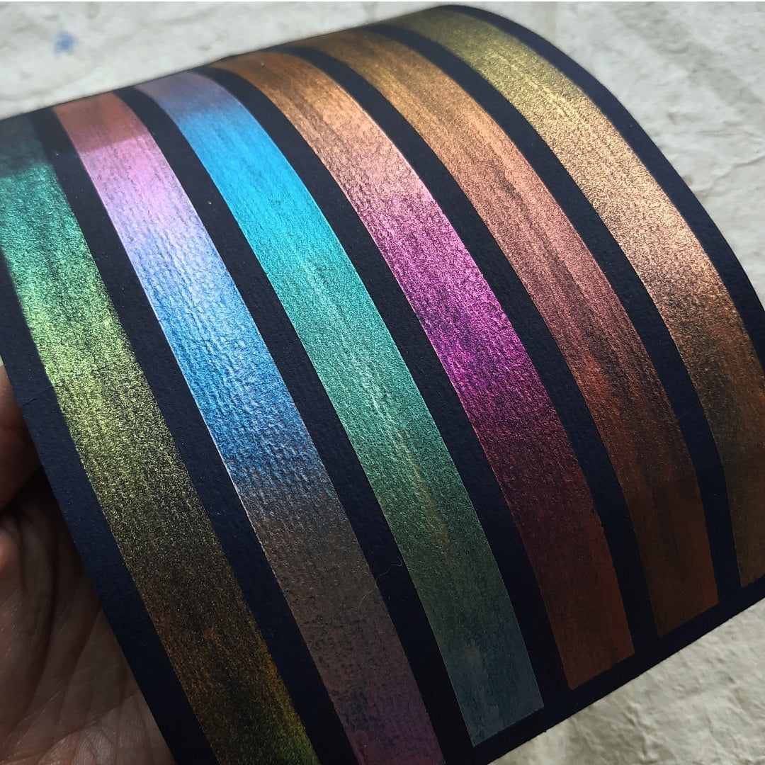 The Chameleon I Palette - 6 Colourshifting Watercolors