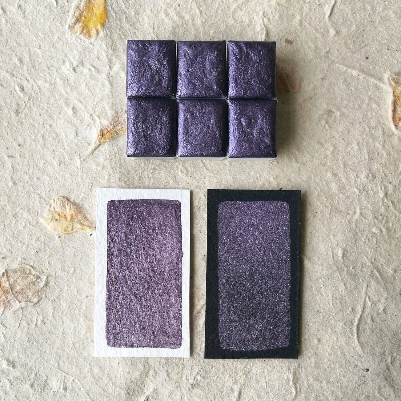 Discontinuing - "Silk Road" - Violet Shimmer - Individual Half Pan