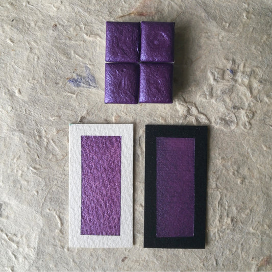 Discontinuing - "Sugar Plum" - Pinkish Purple Shimmer - Individual Half Pan
