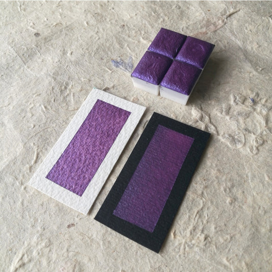 Discontinuing - "Sugar Plum" - Pinkish Purple Shimmer - Individual Half Pan