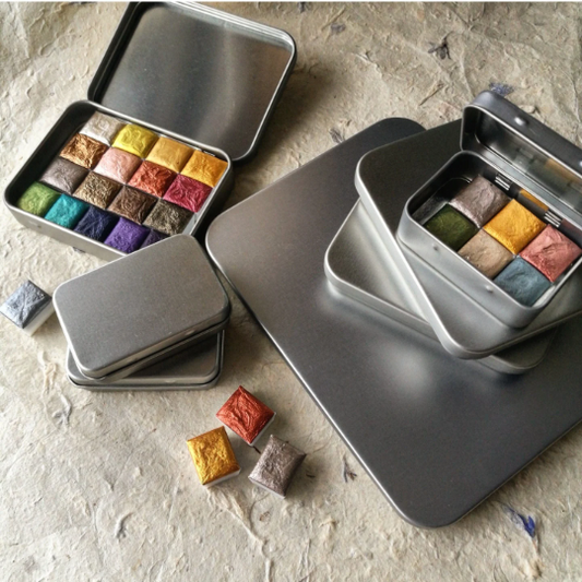 Empty Metal Tin - Various Sizes - Watercolor Palettes (Empty)